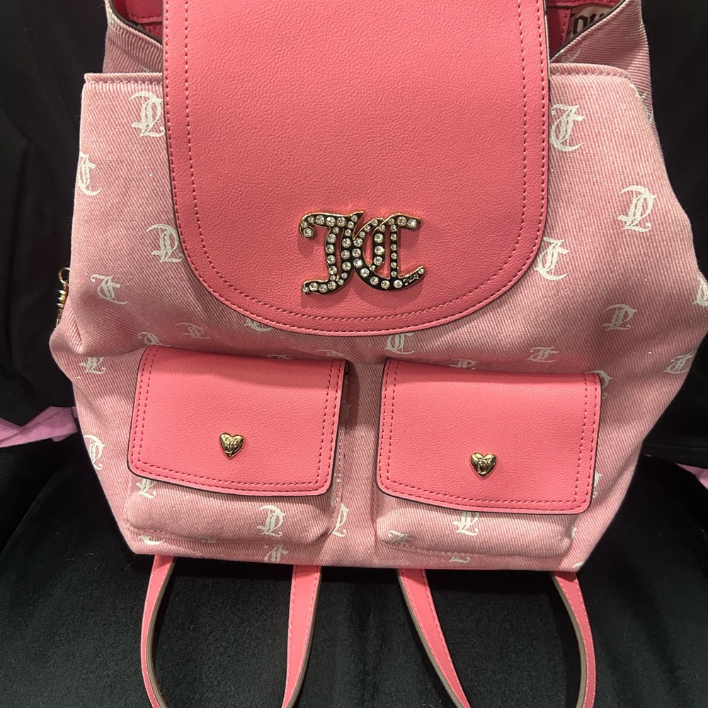 Juicy Couture Pink Logo Backpack